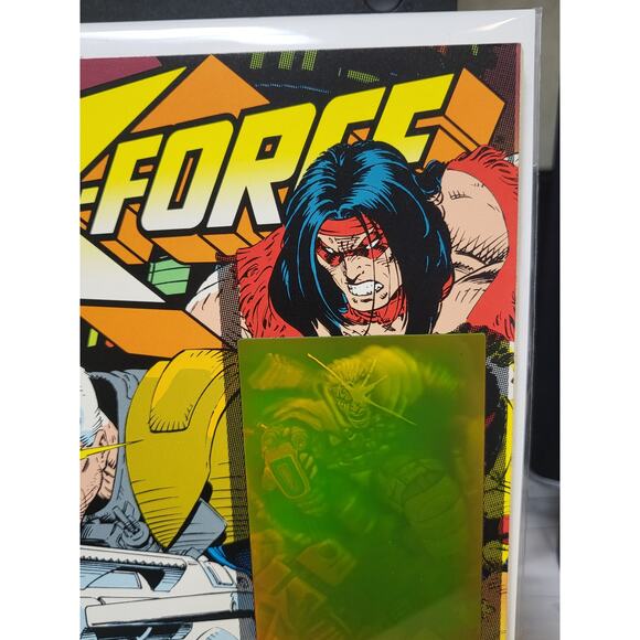 X-Force #25 (1993) Fatal Attractions Crossover pt 2 Cable Hologram Cover NM - Picture 3 of 7